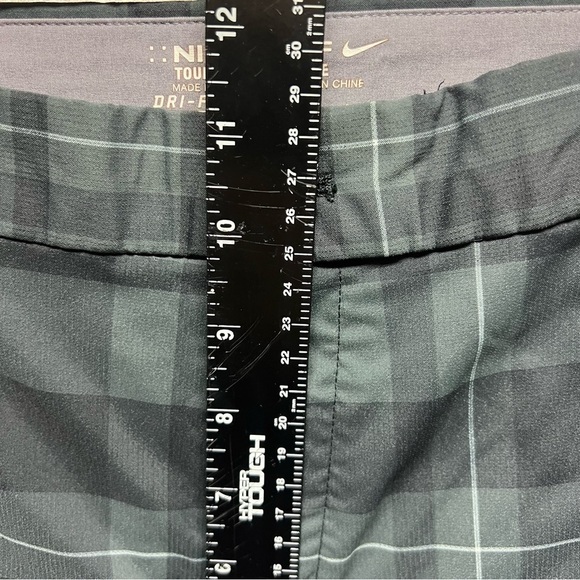 Nike Golf Tour Permormance Pants Mens 35x30‎ Gray Plaid Straight - Picture 11 of 12